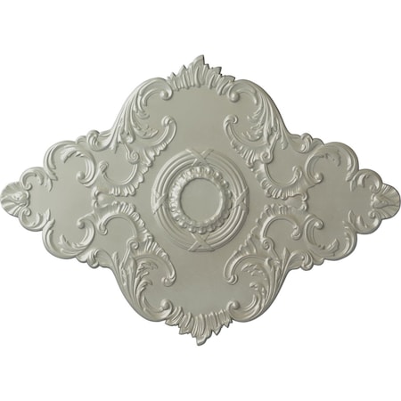 Ekena Millwork Piedmont Ceiling Medallion (Fits Canopies up to 6 1/2"), 67 1/8"W x 48 5/8"H x 1 7/8"P, Flash Copper CM67PEFCS